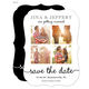 White Our Love Story Photo Save the Date Cards Image 1 of 6